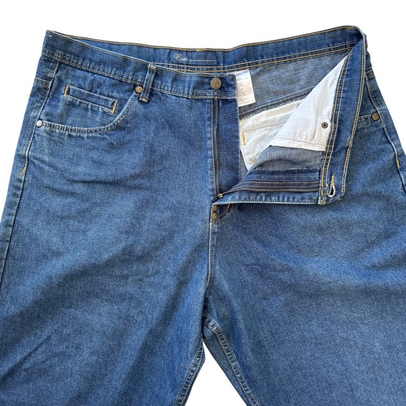 Vintage Y2K Exsto 40x16.5 Blue Denim Relaxed Fit Men's Jean Shorts *Flaws - Picture 5 of 14